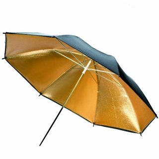 NEW Portable 33 inch Studio Video Flash Light Umbrella Reflective Reflector Black Golden Photo Photography Umbrellas