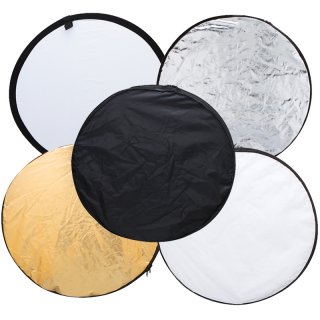New Portable Collapsible Light Round Photography/Photo Reflector for Studio 5 in 1