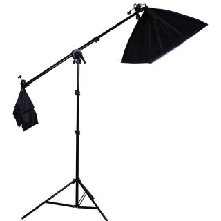 Retractable Photographic Arm Brackets Aluminum Alloy with Sandbags Fill Light Stand