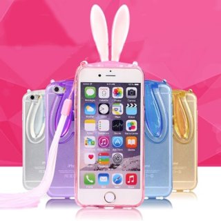 Lovely Rabbit Ears Phone Case PVC Cover Case Soft Protection Shell Case For Oppo R9 R9plus