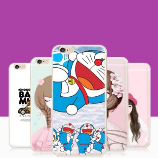 Iphone Case Cute Cartoon Painted Cell Phone Plastic Hard Cases Cover Shell
