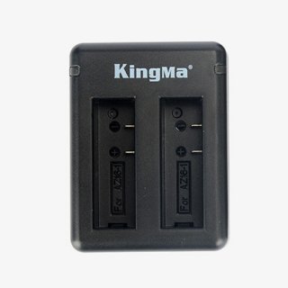 KingMa Dual Channel Battery Charger With Batterie For XiaoYi 4K Action Camera