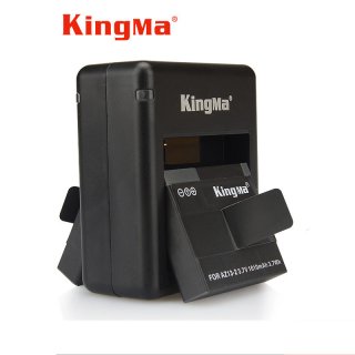 KingMa Dual Channel Battery Charger With Batterie For XiaoYi Action Camera American Version