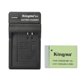 KingMa Single Channel Battery Charger With One NB-13L Battery For CANNON