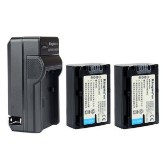 KingMa Single Channel Battery Charger With Two NP-FV50 900mAh Batterie For Sony