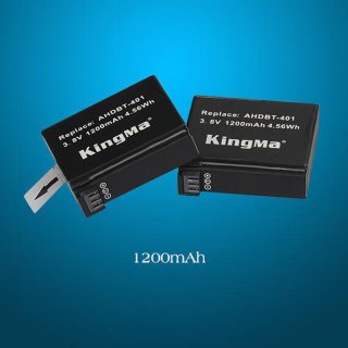 KingMa 1200mAh AHDBT-401 Camera Battery For Gopro Hero4