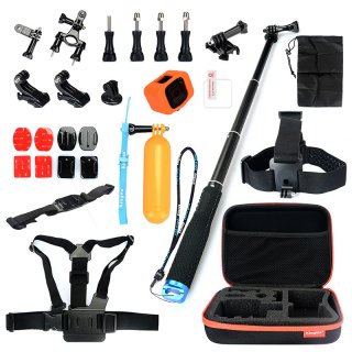 Action Camera Accessories B Set 15 In 1 Kit For Xiao Yi With Gopro Hero4 Sesion Buoy And Screen Protector Etc