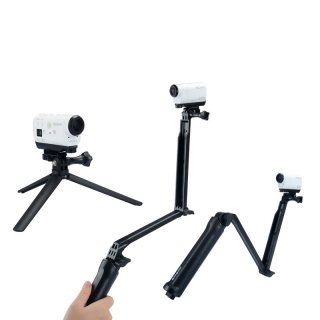 GoPro Accessories Monopod 3-Way Multi-Function Folding Arm Selfie Stick Tripod For Gopro Hero