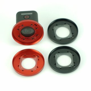 Gopro Hero 4 Accessories CNC Aluminum Alloy Multi Color Lens With Seal Ring