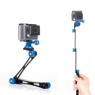 Aluminum Alloy Folding Handheld Selfie Stick Pole For Gopro Hero XiaoMi