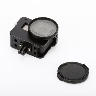 G5F01UV Gopro5 Action Camera Aluminum Alloy Protective Frame Housing Case With Lens Cap