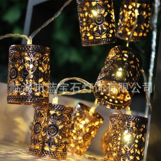 Retro Round Lantern Battery Operated Led Fairy String Christmas Lights DIY for Christmas Xmas Tree Wedding Party Decor