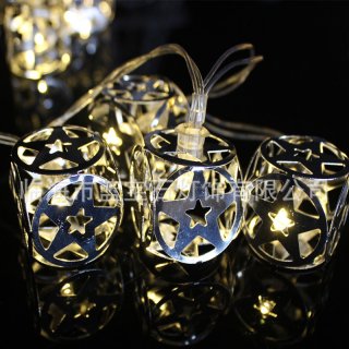 1M 10LED Light String Cube With Stars Fairy Lights Christmas Window Curtains Party Wedding Room House Decor