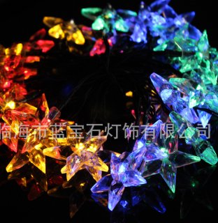 2.2M 20LED 3AA Battery Powered STAR Shaped Theme LED String Fairy Lights Christmas Holiday Wedding Decoration Party Lighting