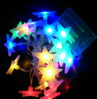 5M 20LED Led Solar String Light Little Star Christmas Decoration Led Ice Strip New Year Indoor Use Light Garland