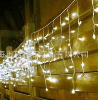 100LED Holiday Festival Curtain Wedding Lights LED String Strip Ice Bar Lamp Garlands