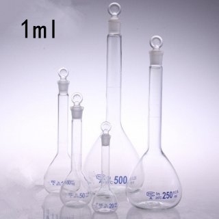 1ml Class A Transparent Volumetric Glass Flask High Borosilicate Volumetric Flask The Quantitative Bottle