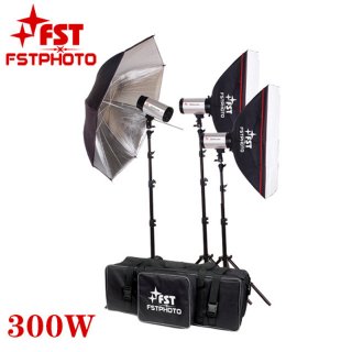 300W Photography Reflecting Umbrella Softbox Flash Lighting Softbox Kit