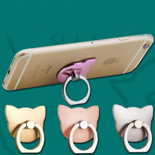 Luxury 360 Degree cartoon bear ring buckle Metal stent Mobile Phone Holder stand high quality For Iphone 7 Plus
