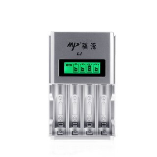 L1 4 Slots LCD Display Intelligent Charger For AA / AAA / 5 / 7 NiCd NiMh Rechargeable Batteries