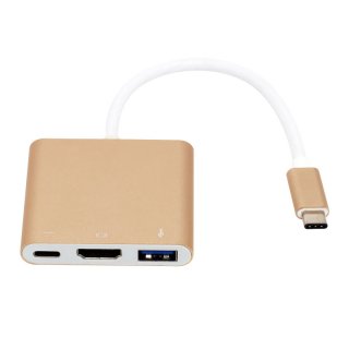 New Arrival Type C USB 3.1 to USB-C 4K HDMI USB3.0 Adapter 3 in 1 Hub