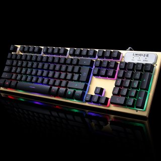 Fashion Luminous Gaming Keyboard CF LOL Suspension Colorful Backlight Desktop Laptop USB Keyboard