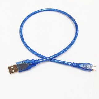 High Quality Blue Trasparente Micro USB Data Cable Adapter 300mm V8 Caricabatterie Cavi