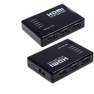 HDMI Switch Splitter 5 in 1 Hub Box Auto Ultra HD 1.4 IR with Remote Control Hot
