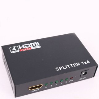 2017 New 1080P HD Repeater Amplifier HDTV Box 4 Ports 4 HDMI Splitter Distributor Switch Audio Video HUB F1742 T150.3