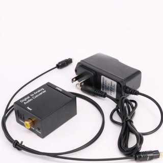 2017 Newest Digital Coaxial Toslink Optical to Analog L/R RCA Audio Converter Adapter