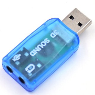 NEW USB to 3D Audio USB External Sound Card Adapter 5.1 Channel Sound Professional Microphone 3.5mm Interface De Audio
