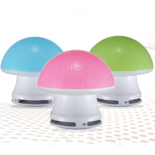 Cute Mushroom Design Luminous Color Mini USB Stereo Speaker Subwoofer For Laptop