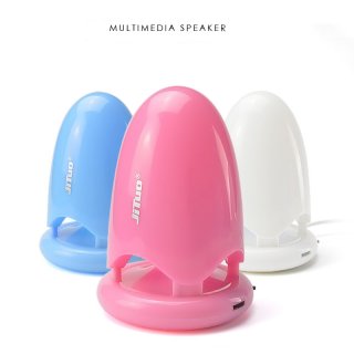 Unique Design Bullet Colorful lights USB Speaker Fashion Breathing Lamp Subwoofer Speaker