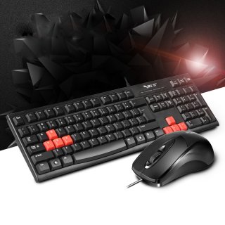 Hot E-sport USB Wired Gaming Keyboard Mouse Combo Set Kit For Notebook PC Laptop Desktop Game Player