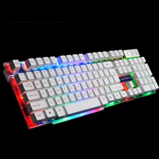 Crystal Luminous Mechanical Keyboard Backlit Gaming Keyboard For PC Laptop