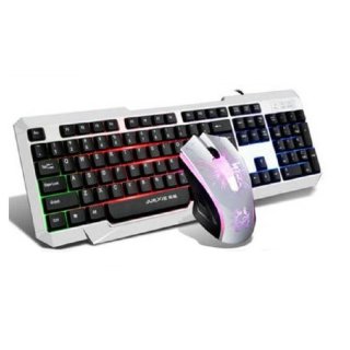 Colorful Backlight Wired Keyboard and Mouse Gaming Set For PC Laptop