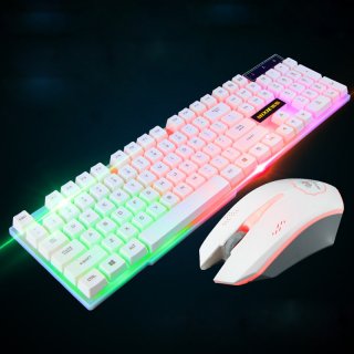 Mechanical Feel Luminous Wired Gaming Keyboard and Mouse Set For PC Laptop