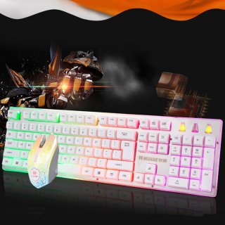 Suspension Keycap Luminous Gaming Keyboard and Mouse Set For PC Laptop X4000