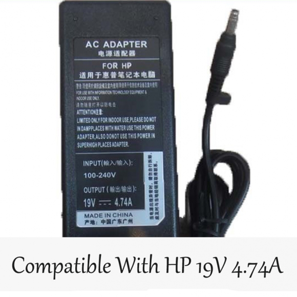 19V 4.74A Laptop Power Adapter Power Supply Bullet For HP
