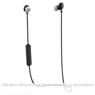 S360 Micro USB Sport In-ear Wireless Bluetooth 4.1 Stero Earphone