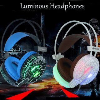 High-End Crack Luminous Wired E-sport Game Headphones/Headset Wired Earphone H6