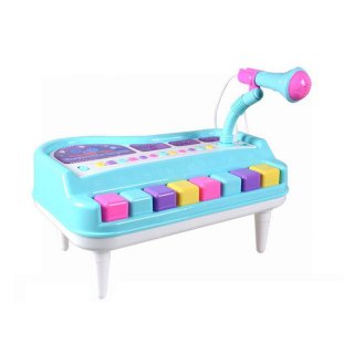 8 Keys Electone Mini Electronic Keyboard Musical Toy with Microphone Educational Piano Toy for Children