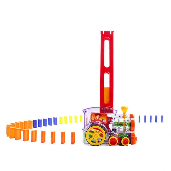 Domino Transparent Small Train Building Blocks Children's Toys