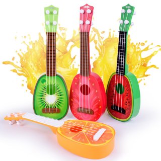 Wooden Stringed Fruit Ukulele Mini Guitar Childhood Educational Simulation Instrument
