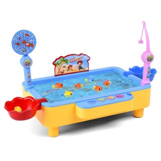 Large Multifunctional Rotating Children's Electric Fishing Toys Interactive Game