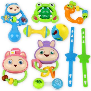 Cute Plastic Baby Rattles Educational Toys for Children