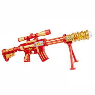 Infrared Sighting Plastic Electric Sound and Light Gun Christmas Toy Gift