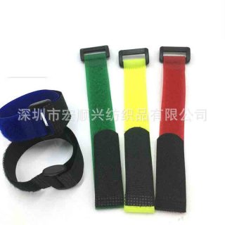 Supply 20*300mm magic paste strap battery tie with buckle airplane model belt