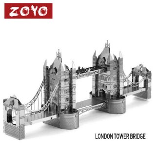 Fun Metal London Tower Bridge 3D Puzzle Vessel Educational Toys For Kids