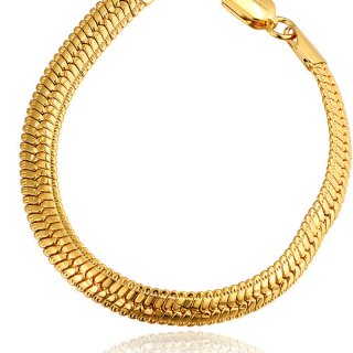 Beautiful Simple High Quality Jewelry Yellow Gold Charm Bracelets For Women